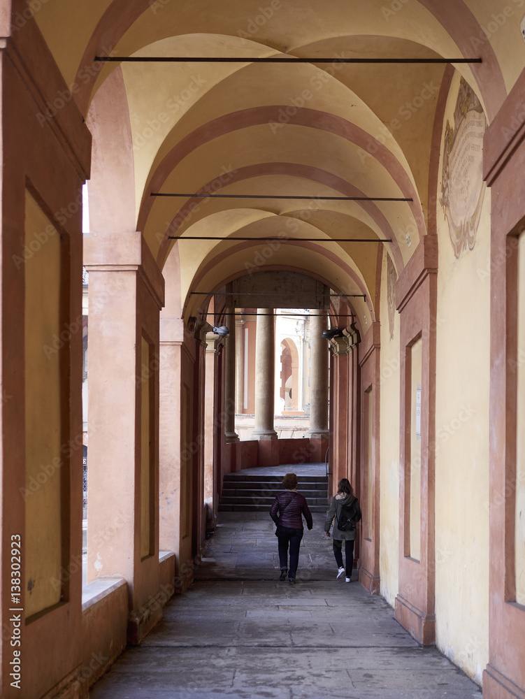 Colonnade of San Luca Sanctuary in Bologna