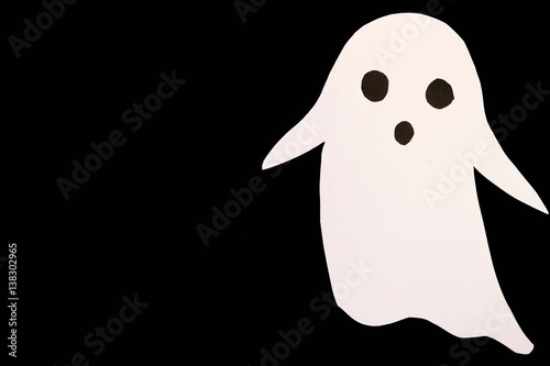ghost paper cut for cute background