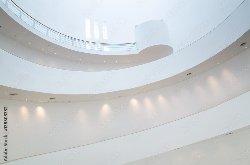 Fototapeta premium white stairs indoor
