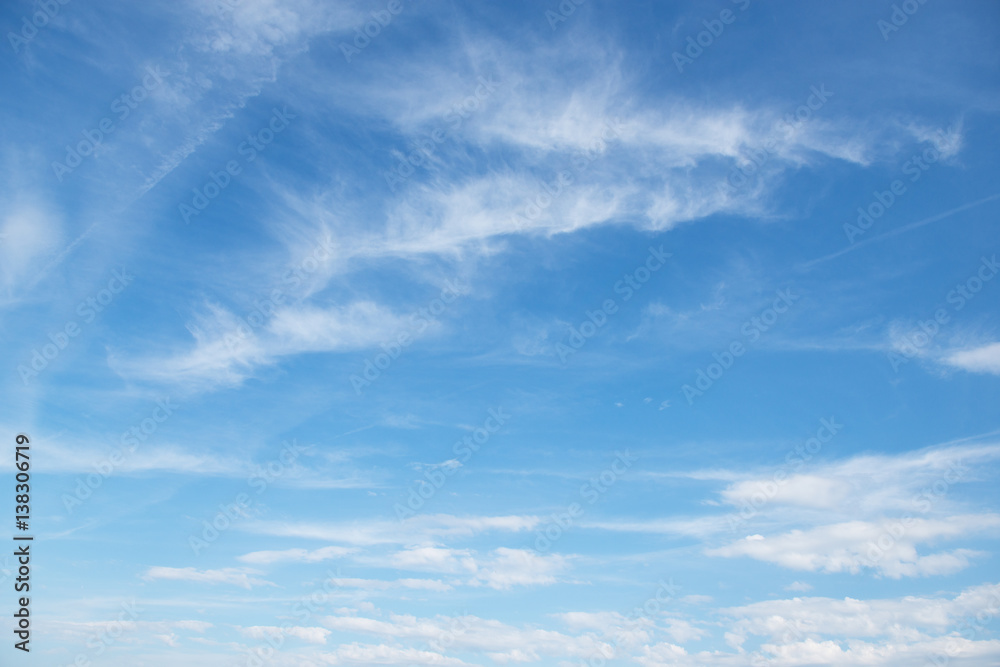 Blue clean sky. Nature background. Blue clean sky. Nature background.
