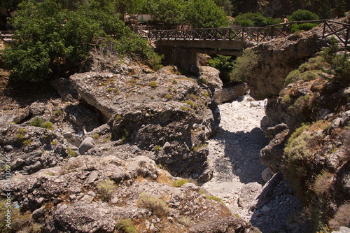 Brücke in der Samaria Schlucht auf Kreta