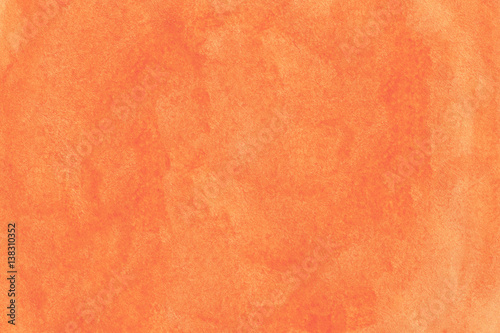 Abstract orange watercolor background.