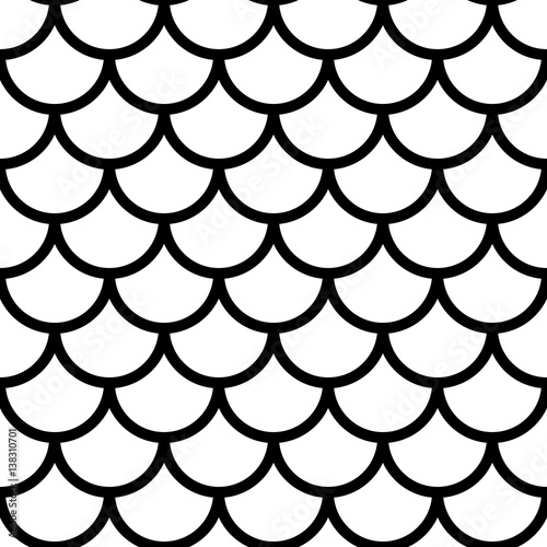  Black and white fish scales
