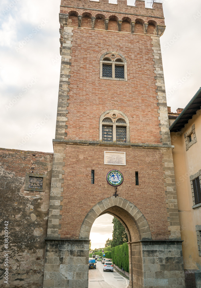 Beautiful medieval architecture and buildings of Bolgheri - Tuscany
