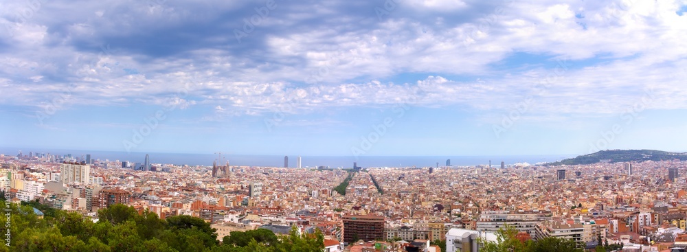 Panorama de Barcelone.