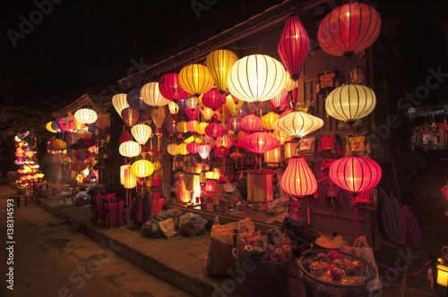 lamp in hoi an, vietnam