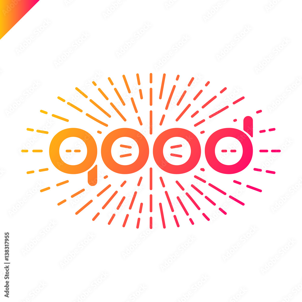 4 Circle good typography. T-Shirt Print with starburst. 4 Circle good typography. T-Shirt Print with starburst.