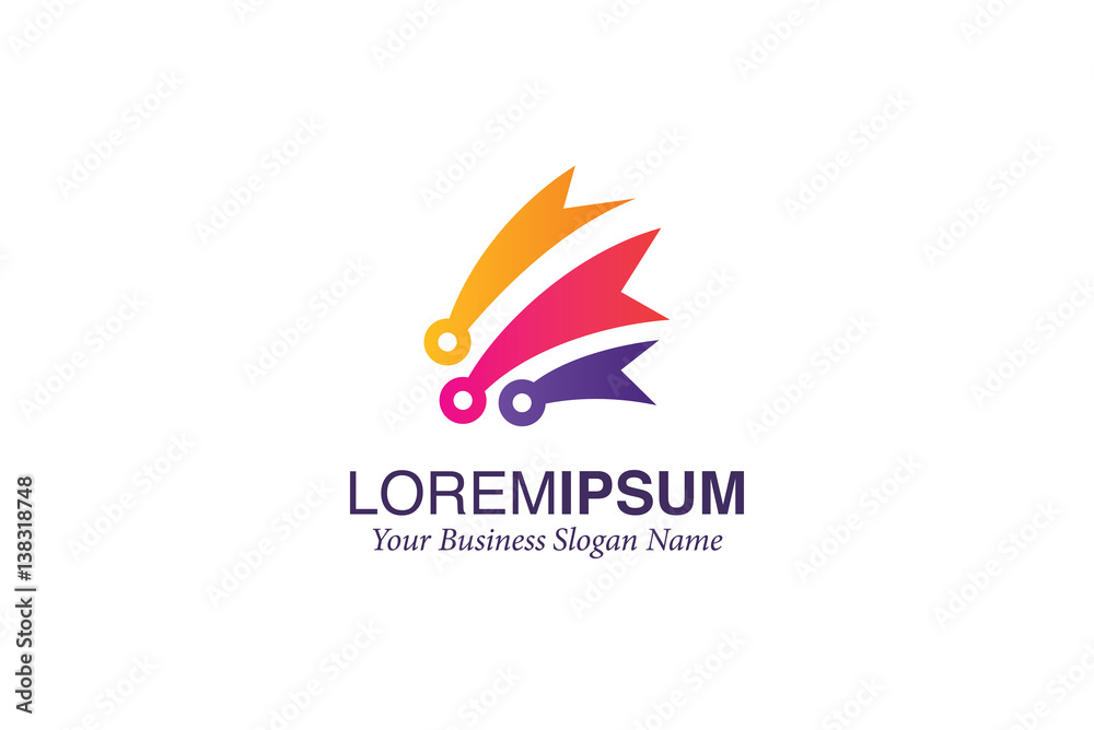 Digital Network Logo Vector Digital Network Logo Vector