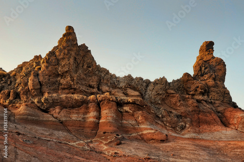 Amazing view over the rocky Llano de Ucanca, at Teide, Tenerife, Canary Islands