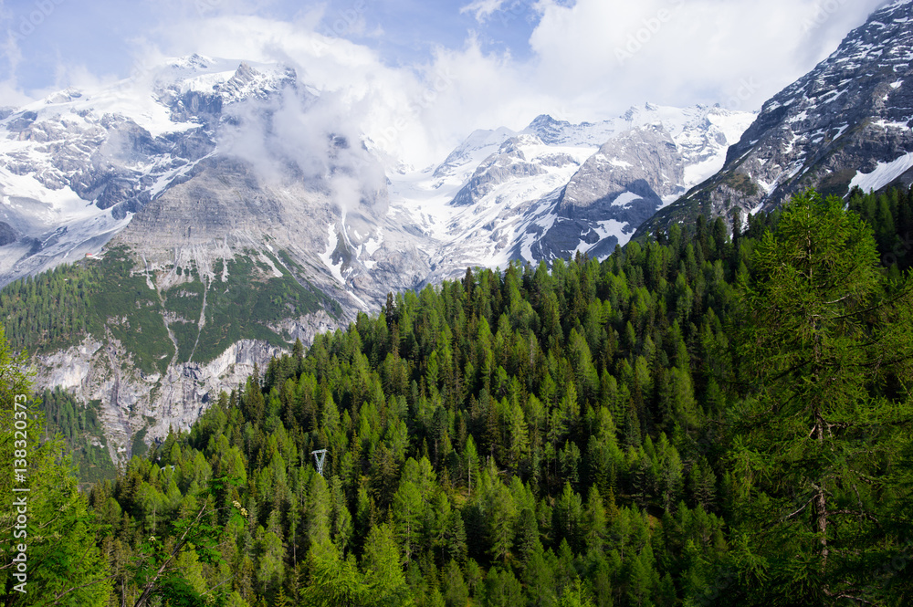 Berglandschaft in den Bayerischen Alpen. Karwendelgebirge