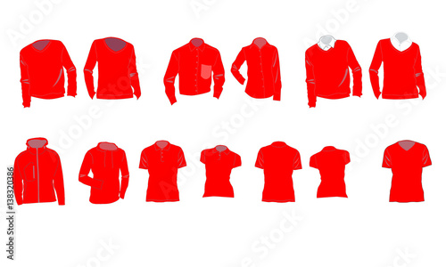 Shop Bekleidung rot