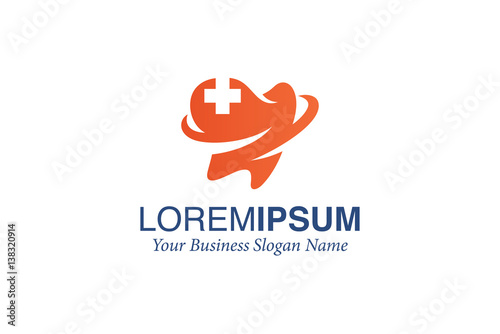 Dental Logo Design Vector with Medical Icon