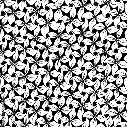 Seamless abstract pattern of flowers.