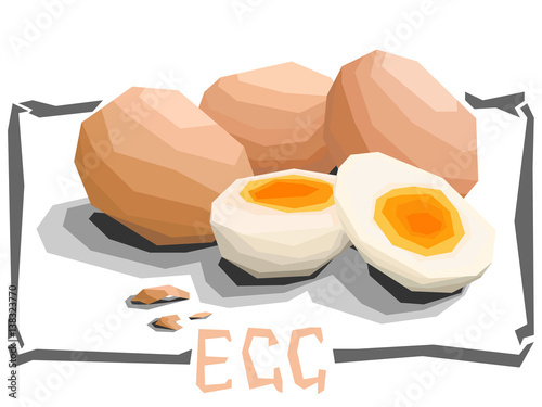 Vector simple illustration of eggs.