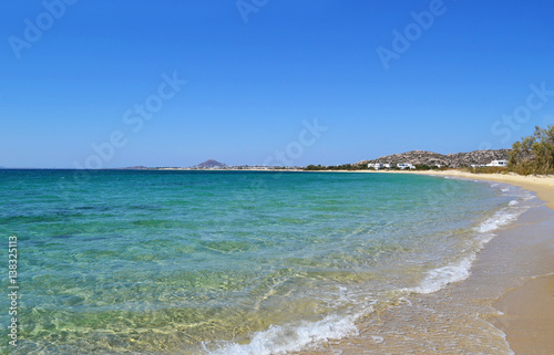 Mikri Vigla beach at Naxos island Cyclades Greece