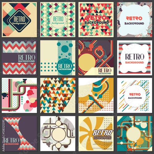 Old retro Vintage style background Design Template