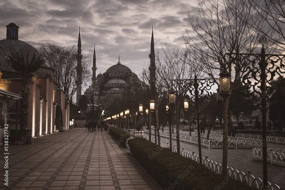 Blue Mosque, Istanbul at the blue hour.