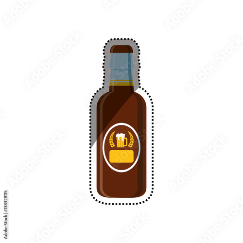Delicious and cold beer icon vector illustration graphic design