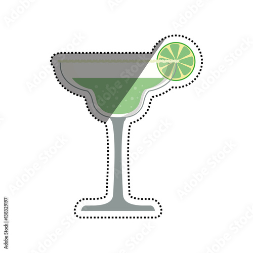 Cocktail glass cup icon vector illustration graphic design