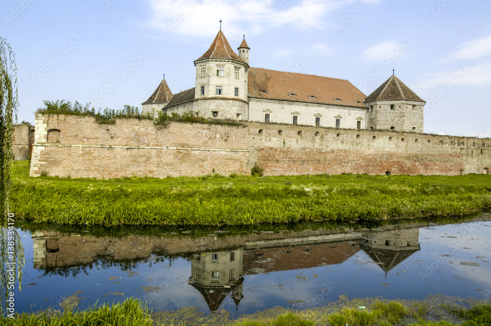 Fagaras, castle with moat, Romania, Transsilvania
