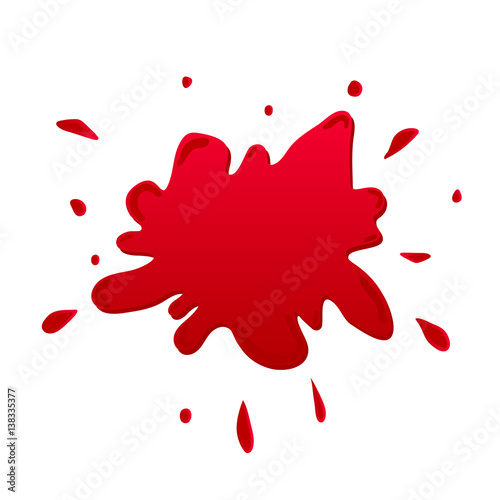 Red blob vector eps10