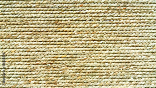 Basket pattern close up  straw braids background