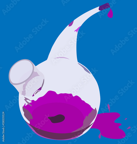 dropper Schuster and drops of solution