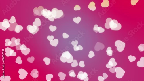 4K Seamless Looping Heart Particles on Abstract Background Motion Graphics - News Style Motion Backgrounds Orbs and Circles