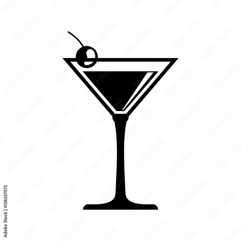 Cocktail glass cup icon vector illustration graphic design Cocktail glass cup icon vector illustration graphic design
