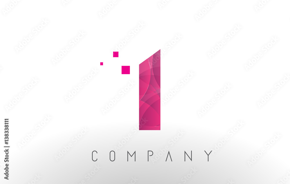 I Letter Logo Design with Purple Dots Pattern. I Letter Logo Design with Purple Dots Pattern.