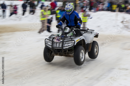 Wallpaper Mural winter racing ATV Torontodigital.ca