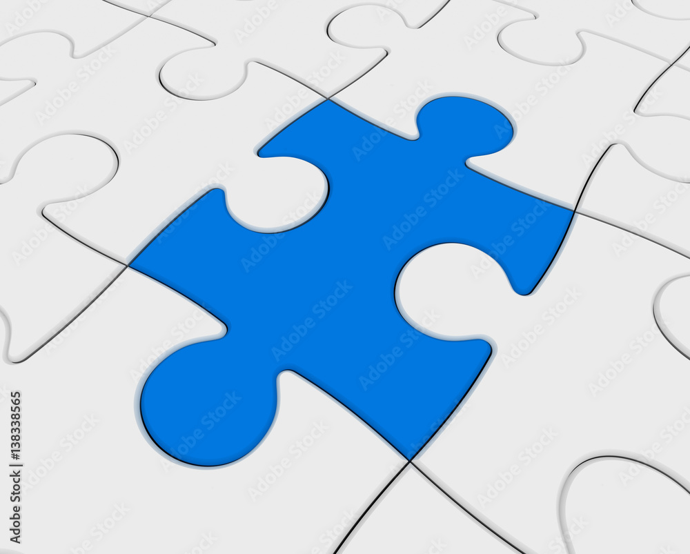 Fototapeta premium puzzle concept 3d illustration