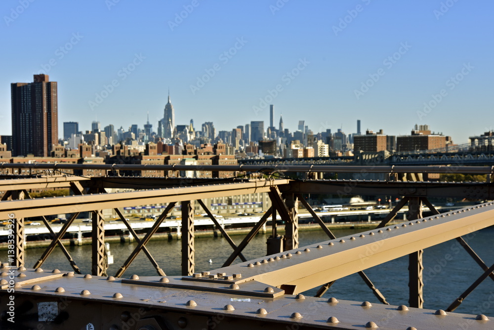 New York depuis le pont de Brooklyn