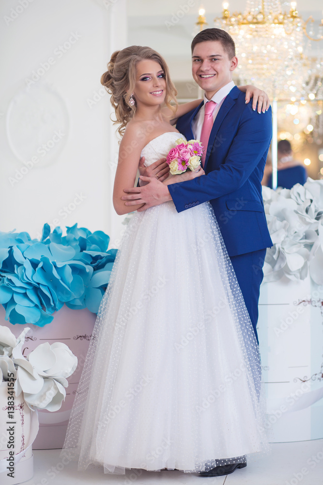 Naklejka premium wedding, newlyweds