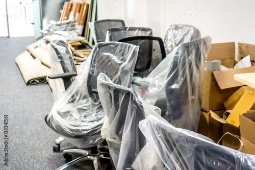 office prepearing for moving to new building