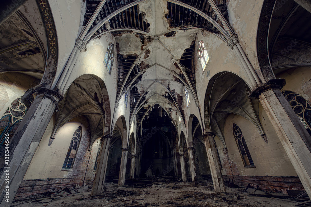 Abandoned and Collapsing Catholic Church in Buffalo, New York