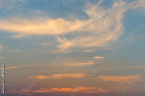Wallpaper Mural Colorful clouds in the sunset sky Torontodigital.ca