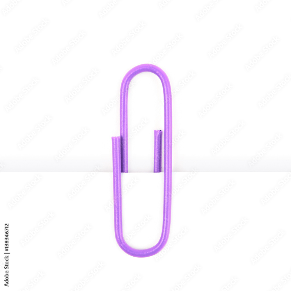 Single office clip isolated Single office clip isolated