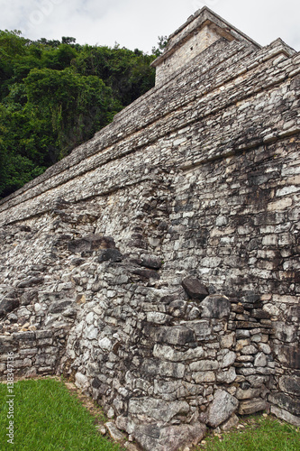 The big pyramid in Palenque - Mexico photo