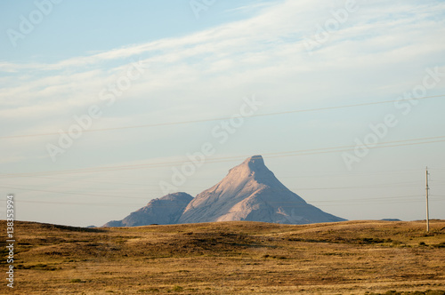 Mountain range Bektau- Ata. Tract Bektau- Ata. Central Asia Kazakhstan photo