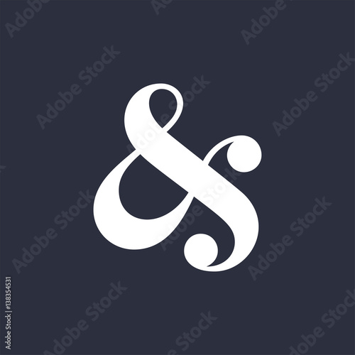 Ampersand vector illustration photo