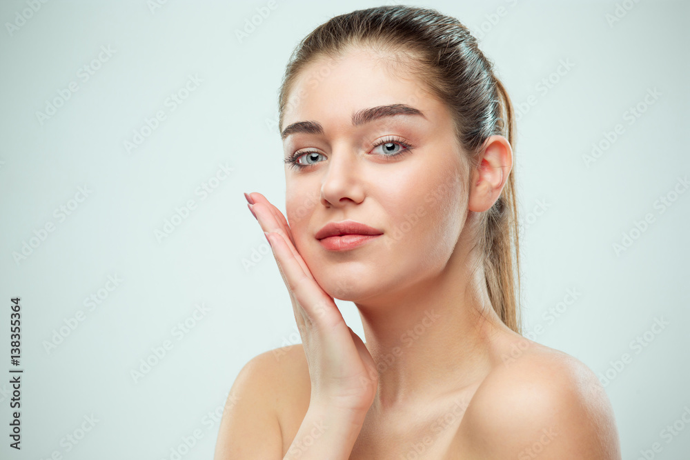 Beautiful Girl face. Perfect skin Beautiful Girl face. Perfect skin