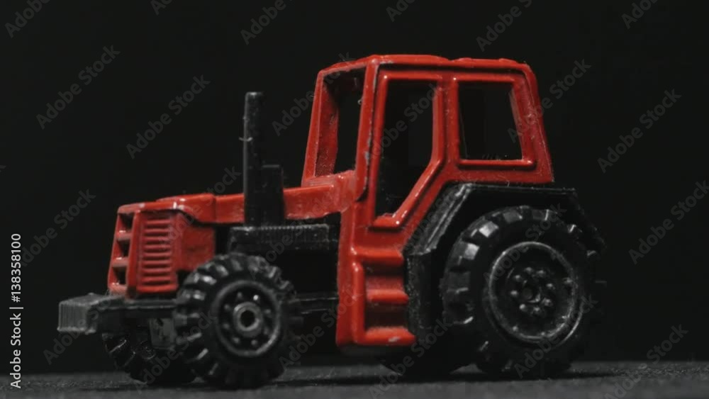 Farmer's tractor toy rotating. Farmer's tractor toy rotating.