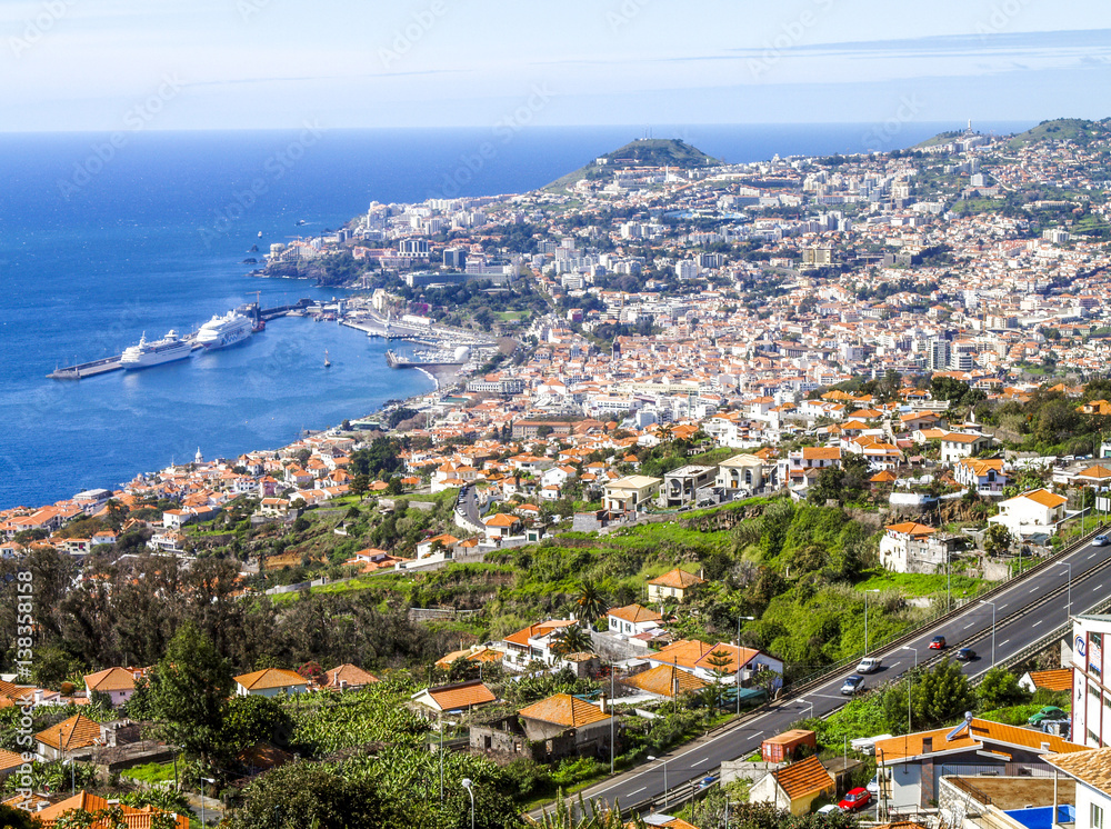 View of Funchal, Portugal, Madeira, Funchal