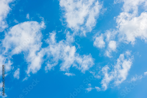 blue sky with cloud