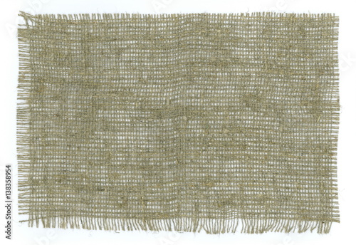 Burlap Fabric Torn Edges