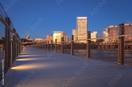 Richmond skyline from pedestrian bridge © Lenspiration