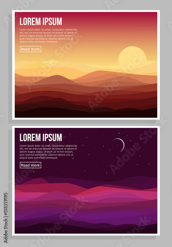 Desert Landscape Horizontal Banners