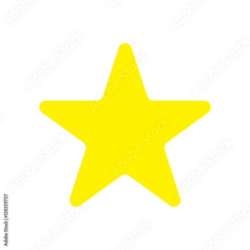 star icon isolated vector