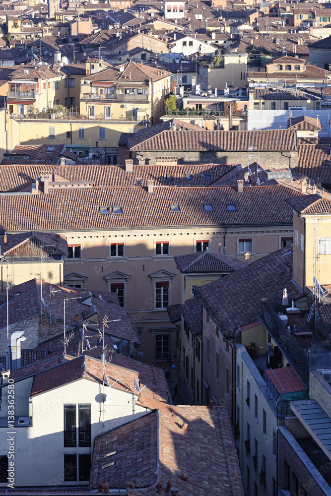 aerial view of bologna